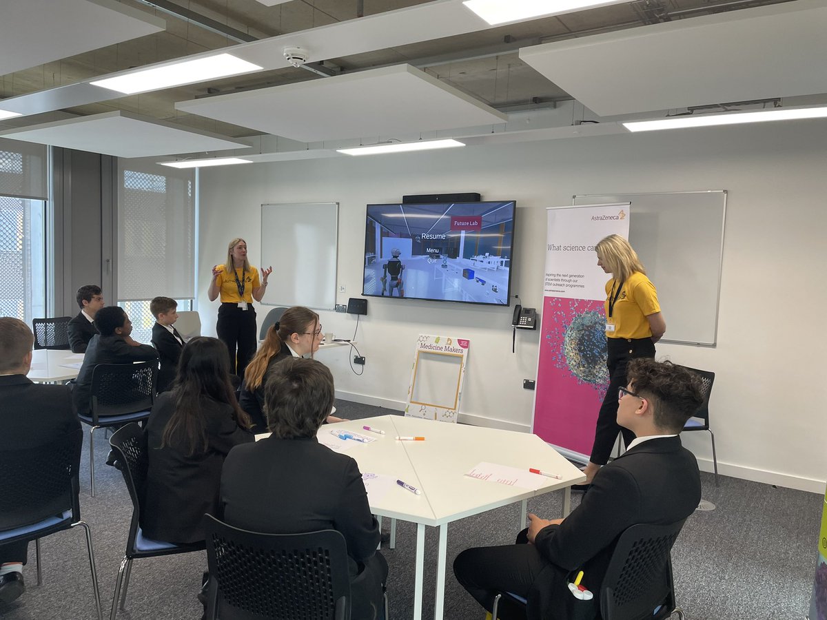 STEMPOINT_'s tweet photo. A great day @ARUEngagement for local Y8 students from @CityofPeterAcad @StangroundAcad learning about #biomedical #science Special thanks to @stemambassadors from @AstraZeneca &amp; university staff for a fascinating day! https://t.co/SPtZcRbO3I