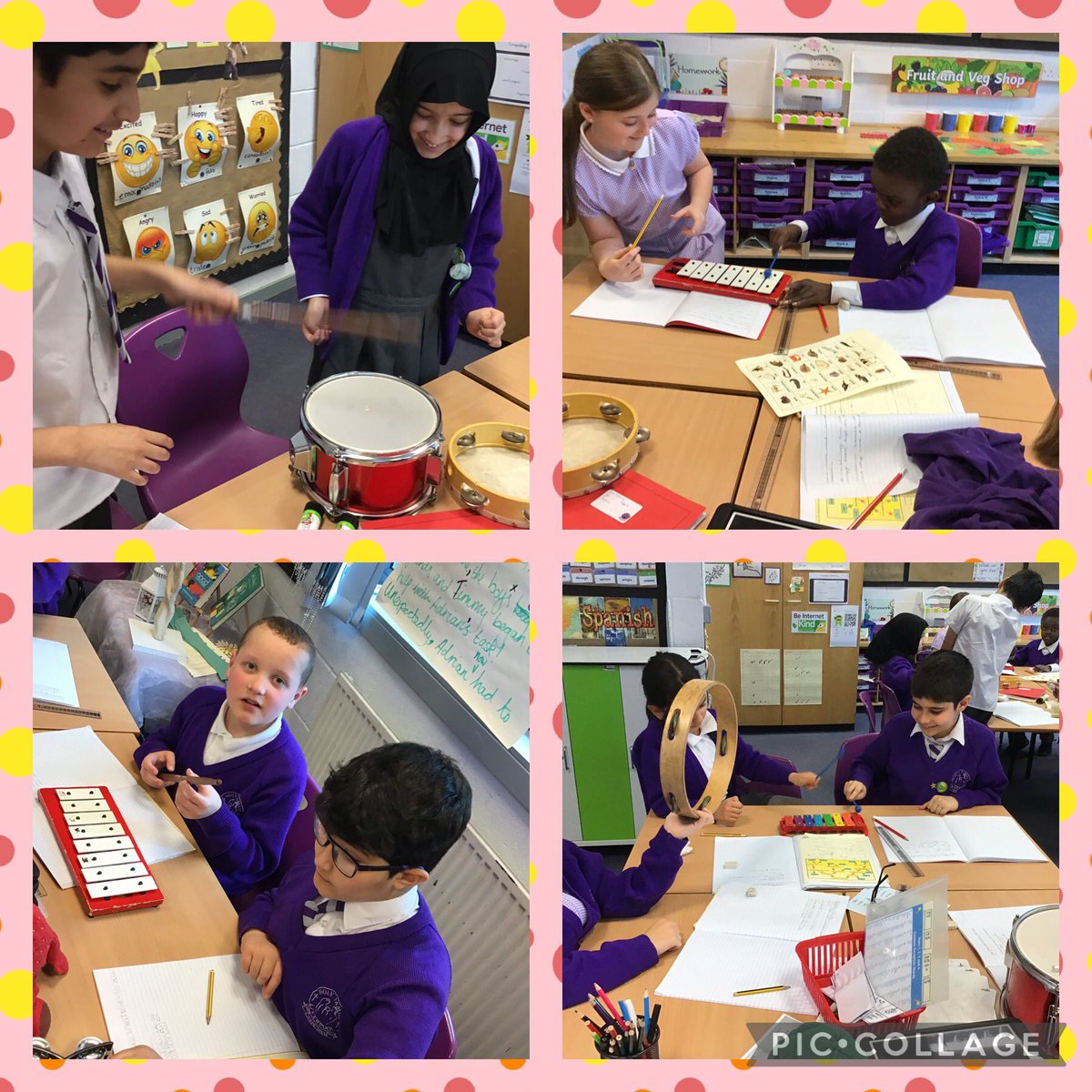 In science, year 4 have been exploring how sound is created and how it travels! 🎺🥁🎼