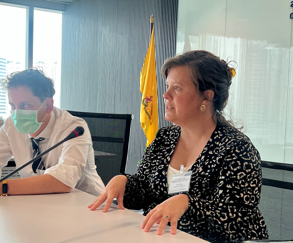 toni_erskine's tweet photo. Brilliant research presentations by @DrSarahLogan and a team led by @DrJasper1 as part of our @UNESCAP / @APRU1997 'AI for Social Good' country workshop in Bangkok. Looking forward to 
 the project 'Summit' to be hosted by @ANUBellSchool and @hmi_anu  at @ouranu in July! 🎉 https://t.co/sF6JPpanbI