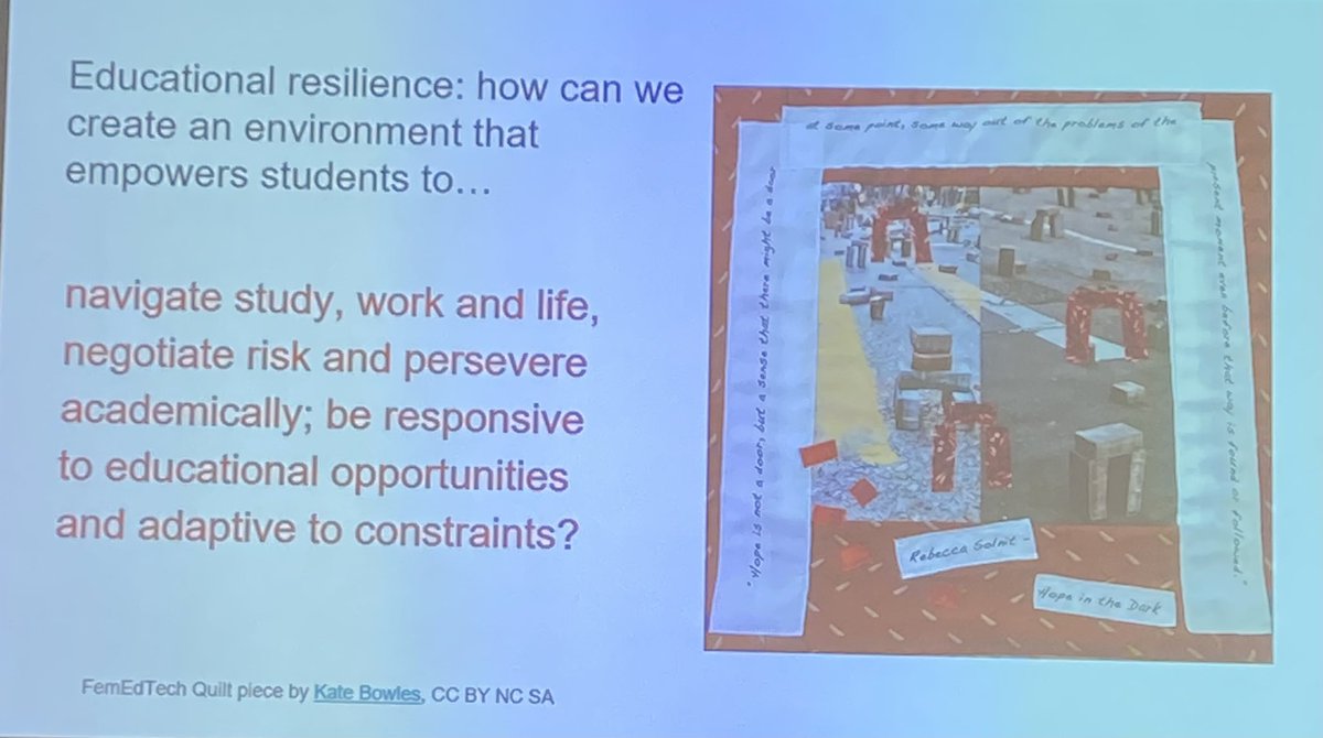 Adina_Blue's tweet photo. Insightful presentation on student engagement and educational resilience from @twitthaus  #HEFi23 https://t.co/2H7PRw51Ic