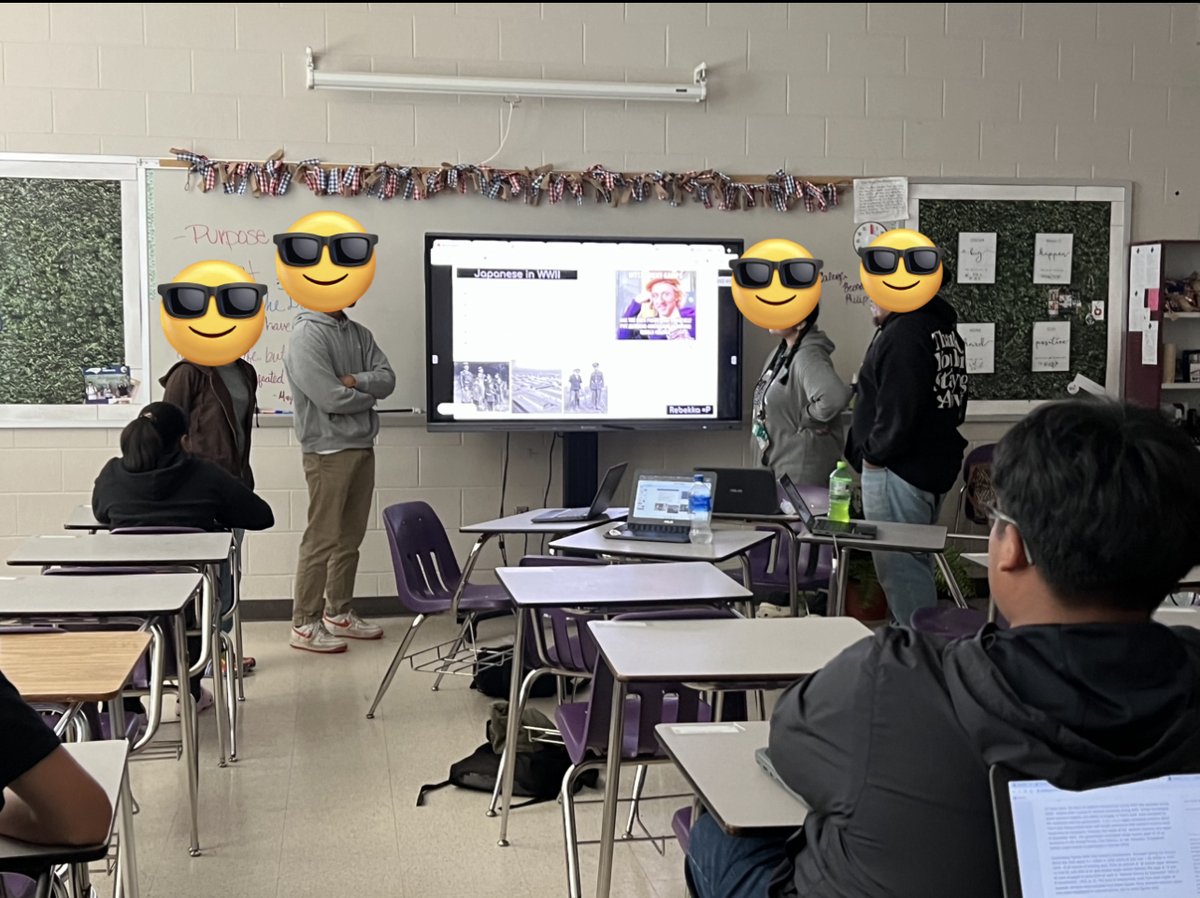 LSasserWBHS's tweet photo. Tried the #IronChef #eduprotocol with my Am. His. 2 students. It's amazing how differently they respond to the word "share" and " present." Proud of them for their success on this first attempt. https://t.co/Sm7rjggEav