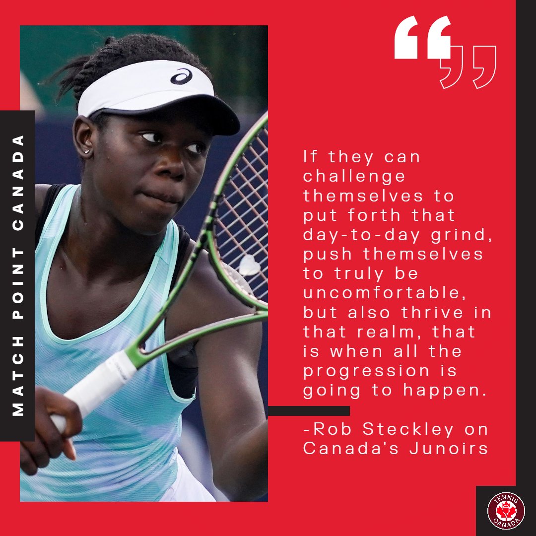 TennisCanada's tweet photo. Our Canadian junior squad is giving former player and tennis coach, @robsteckley big hopes for the future! 👏

Learn more about these young stars this week with @McIntyreTennis and @BenLewisMPC on @MatchPointCAN ➡️ https://t.co/EJOqfykBO1 https://t.co/lJvVDfeNWm
