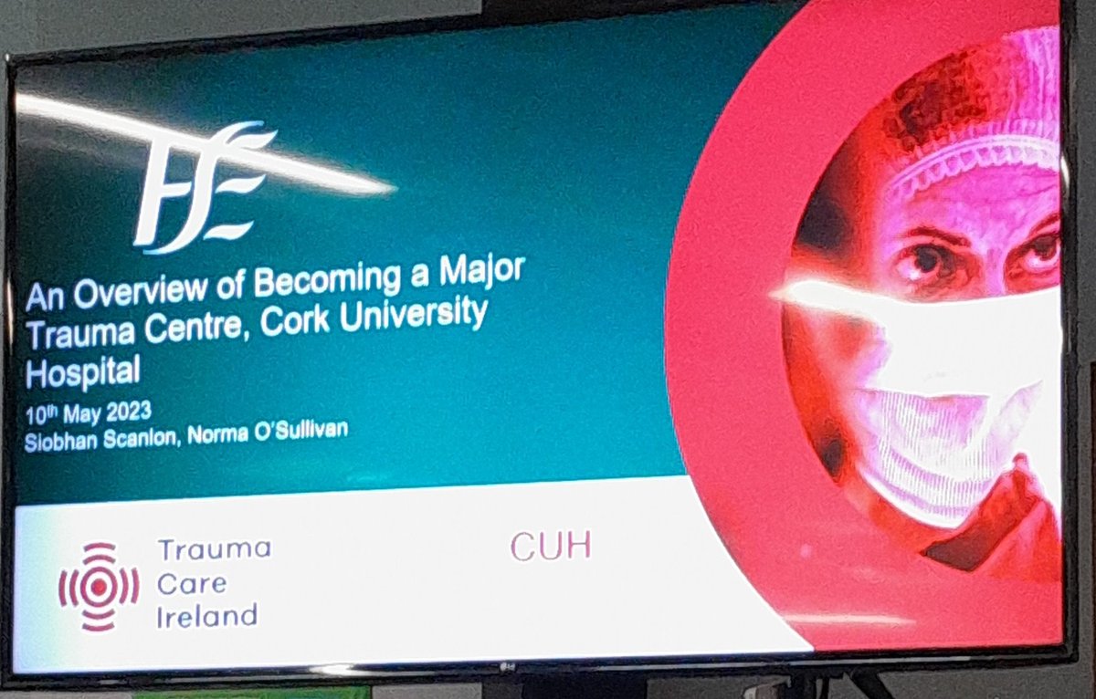 Siobhan Scanlon ADON @CUH_Cork outlining the hospitals journey to becoming a Major Trauma Centre #traumatraining @drconordeasy @AMGalvinCUH @BridAOSullivan @EmergencyProg @NMPDUCorkKerry #Collab2Learn @uccnursmid @patricktcotter1