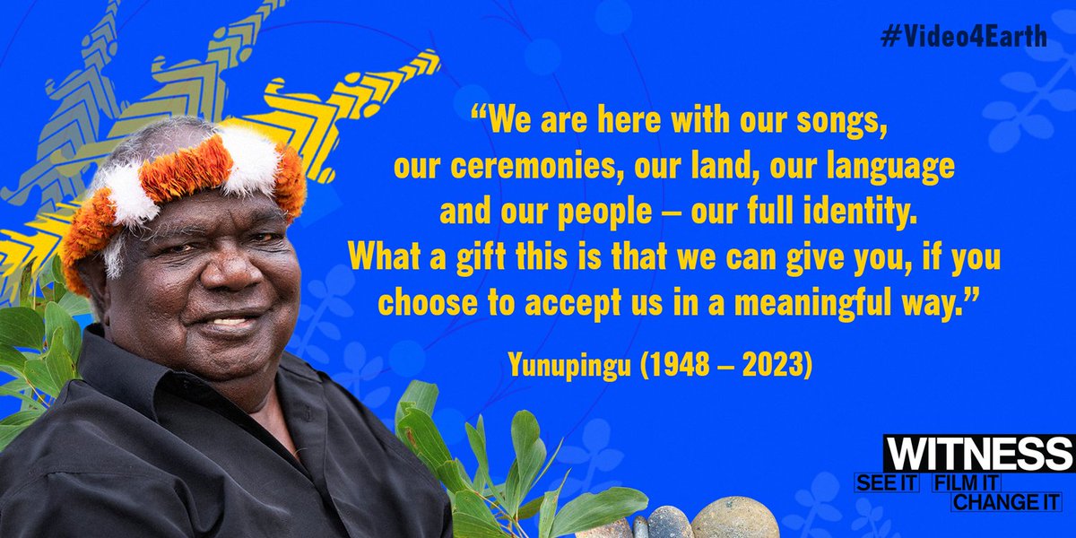 @WITNESS_Asia 🌱We pay deep respect to visionary Yolŋu Elder & leader of the Gumatj clan, Dr Galarrwuy #Yunupiŋu (1948-2023), a forefather of the Aboriginal #LandRights movement ✊

#Ancestors #EarthJustice