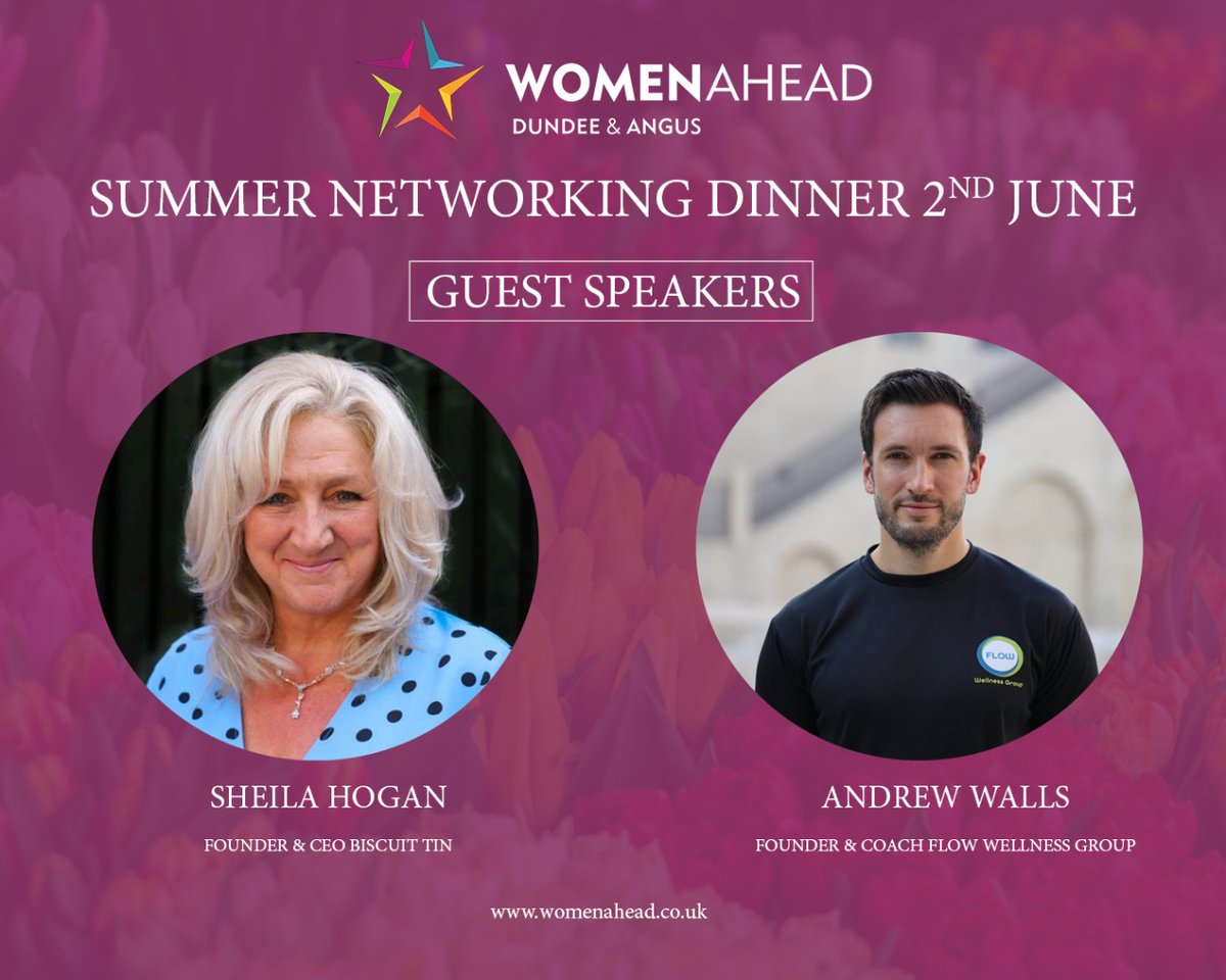 It's finally starting to feel summer-y &amp; our founder, Sheila Hogan, will be celebrating &amp; speaking at the upcoming <a href="/womenaheadgroup/">Women Ahead</a> Summer Networking Dinner. 

She'll be sharing her <a href="/BBCDragonsDen/">BBC Dragons' Den</a> experience &amp; some #bts from her entrepreneurial journey. Why not join her? ☀️