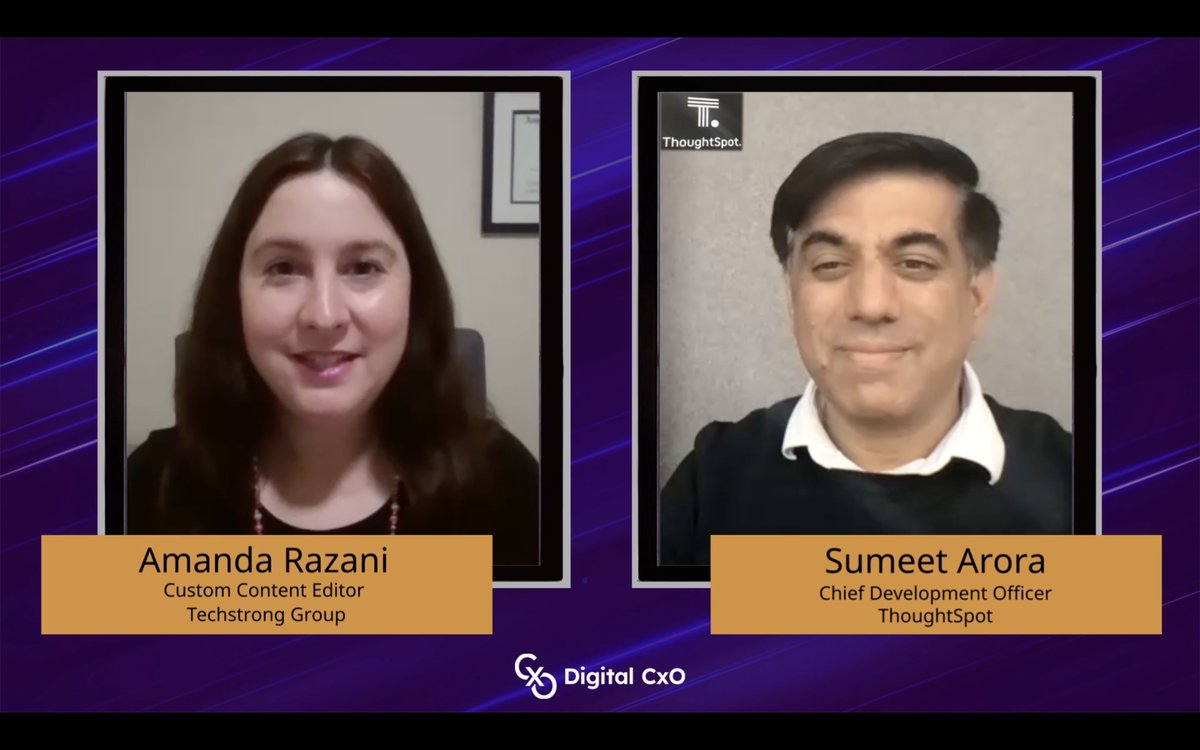 thoughtspot's tweet image. @arorasumeetk sits down with @DigCxO @TechstrongGroup to discuss the #ModernDataExperience, our latest AI-powered analytics features, and how #generativeAI is fundamentally changing the relationship between human and machine  digitalcxo.com/video/leadersh…