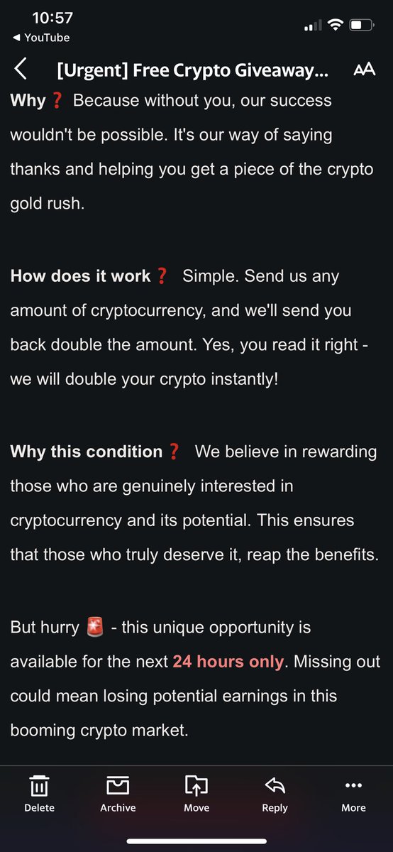 Erich Richter on Twitter "Did anyone else get this very strange email