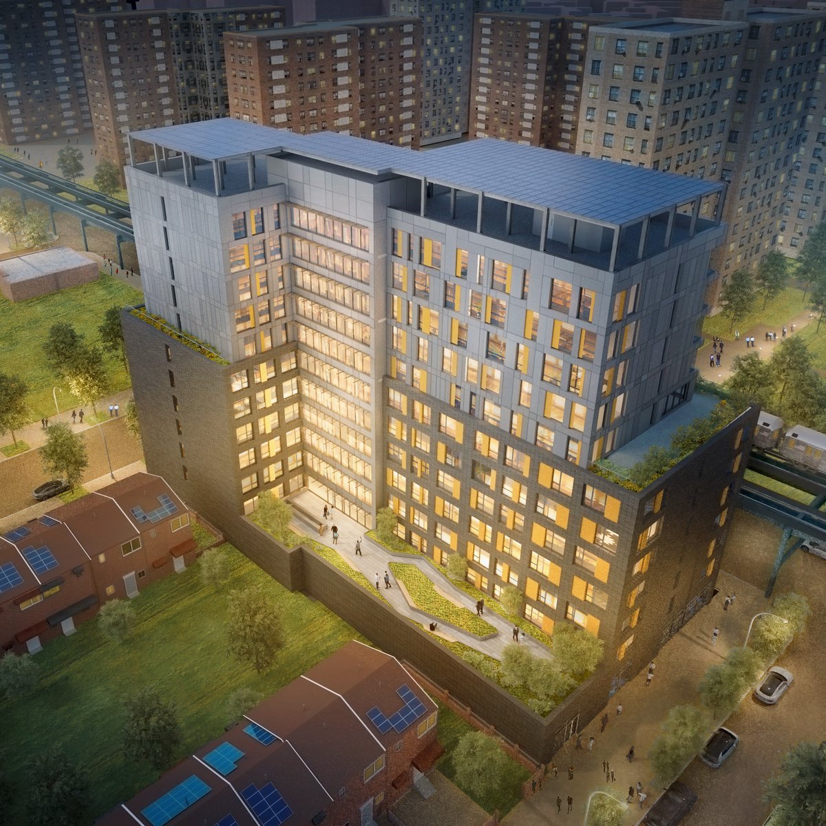 Livonia C3 senior housing is an all-electric, mixed-use highrise in Brownsville that improves community resilience to energy disruption, flooding &amp; extreme heat. The <a href="/MAPArchitects/">MAP</a>-designed project won a Blue Ribbon in <a href="/NYSERDA/">NYS Energy Research and Development Authority</a>’s #BuildingsofExcellence: on.ny.gov/3DijbMl