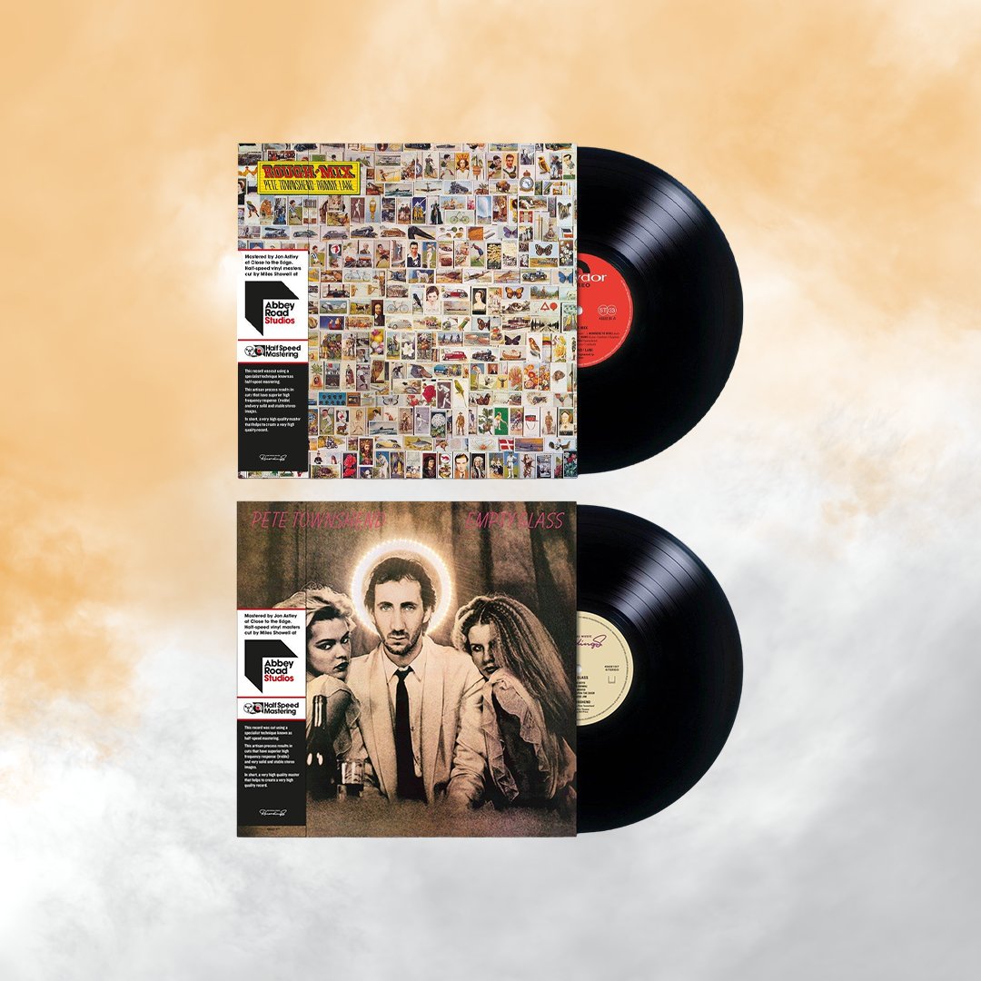 TownsendMusicUK's tweet photo. Reissues of Pete Townshend #RoughMix & #EmptyGlass are available to pre-order🎯
These limited-edition black vinyls versions have been cut for vinyl by Miles Showell at Abbey Road Studios with a half-speed mastering technique🛣️
↳https://t.co/BkNSFeUBwM https://t.co/DqRgAndQil