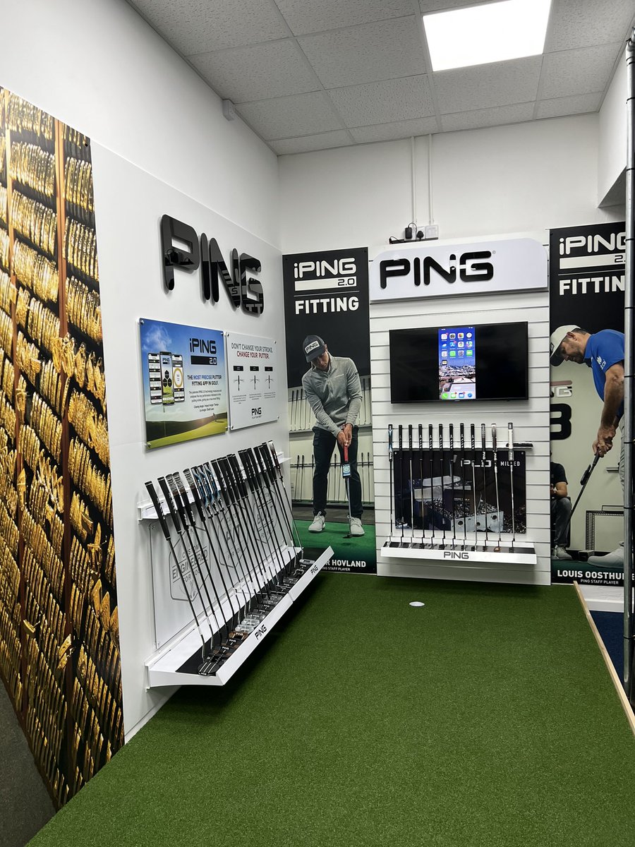 Ainsya64's tweet photo. New Ping Putter Fitting area open for business. Thank you @PINGTourEurope https://t.co/pksTUgfeUm