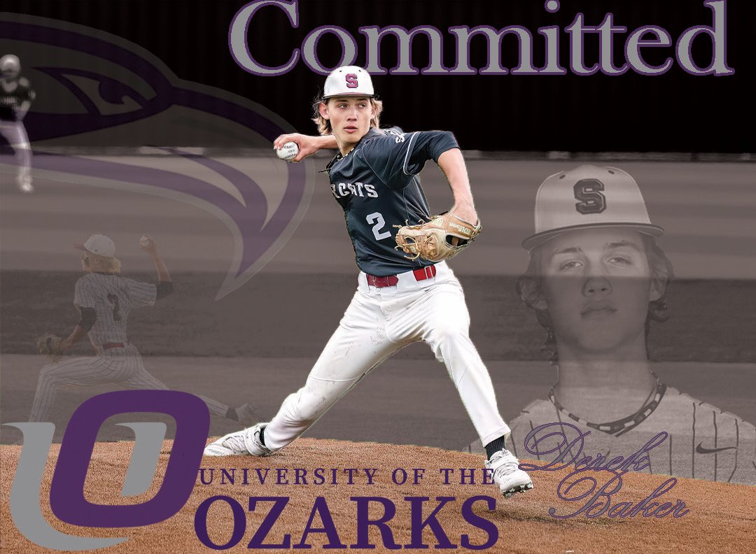 I am blessed to announce that I have committed to the University Of The Ozarks to continue my baseball career. I would like to thank my family and coaches for the support. <a href="/SHBearcatBSB/">Sherman Bearcat Baseball</a> <a href="/slakey20/">Stuart Slakey</a> <a href="/j_finny/">Jonathan Finnegan</a> <a href="/UofOAthletics/">Ozarks Athletics</a>