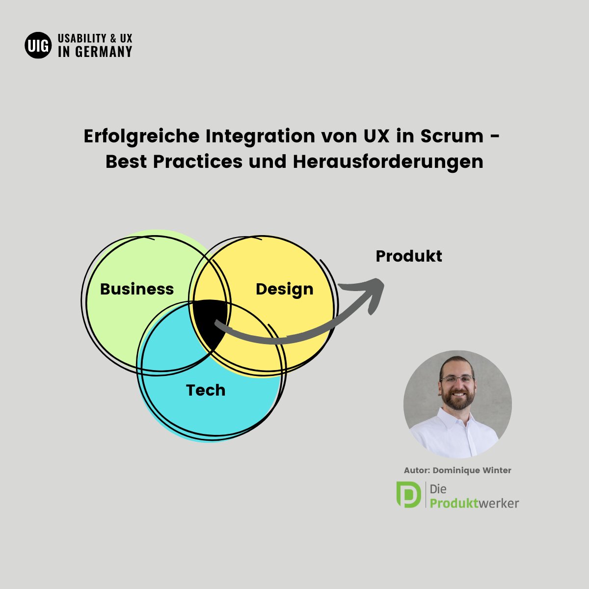 📖Heute haben wir einen #Lesetipp für Euch! Dominique Winter von <a href="/produktwerker/">Die Produktwerker</a>  hat einen neuen Gastbeitrag für unser UIG-Magazin geschrieben: bit.ly/44P58N7
Erfahrt, wie sich #UX erfolgreich in #Scrum integrieren lässt und welche Herausforderungen dabei auftreten! 💡