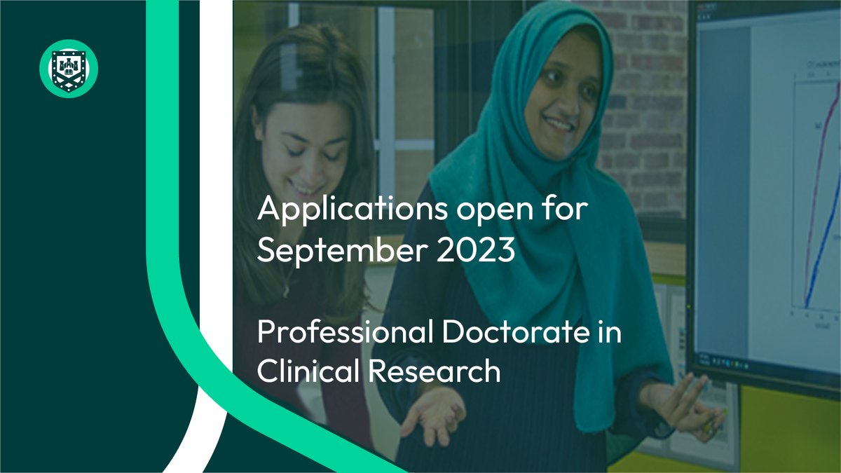Are you a practitioner working or researching in a health setting, looking to progress your research &amp; leadership skills? Do you have an MSc/equivalent experience?

Develop advanced clinical research &amp; leadership skills on the Doctor of Clinical Research: bit.ly/42uNpJo