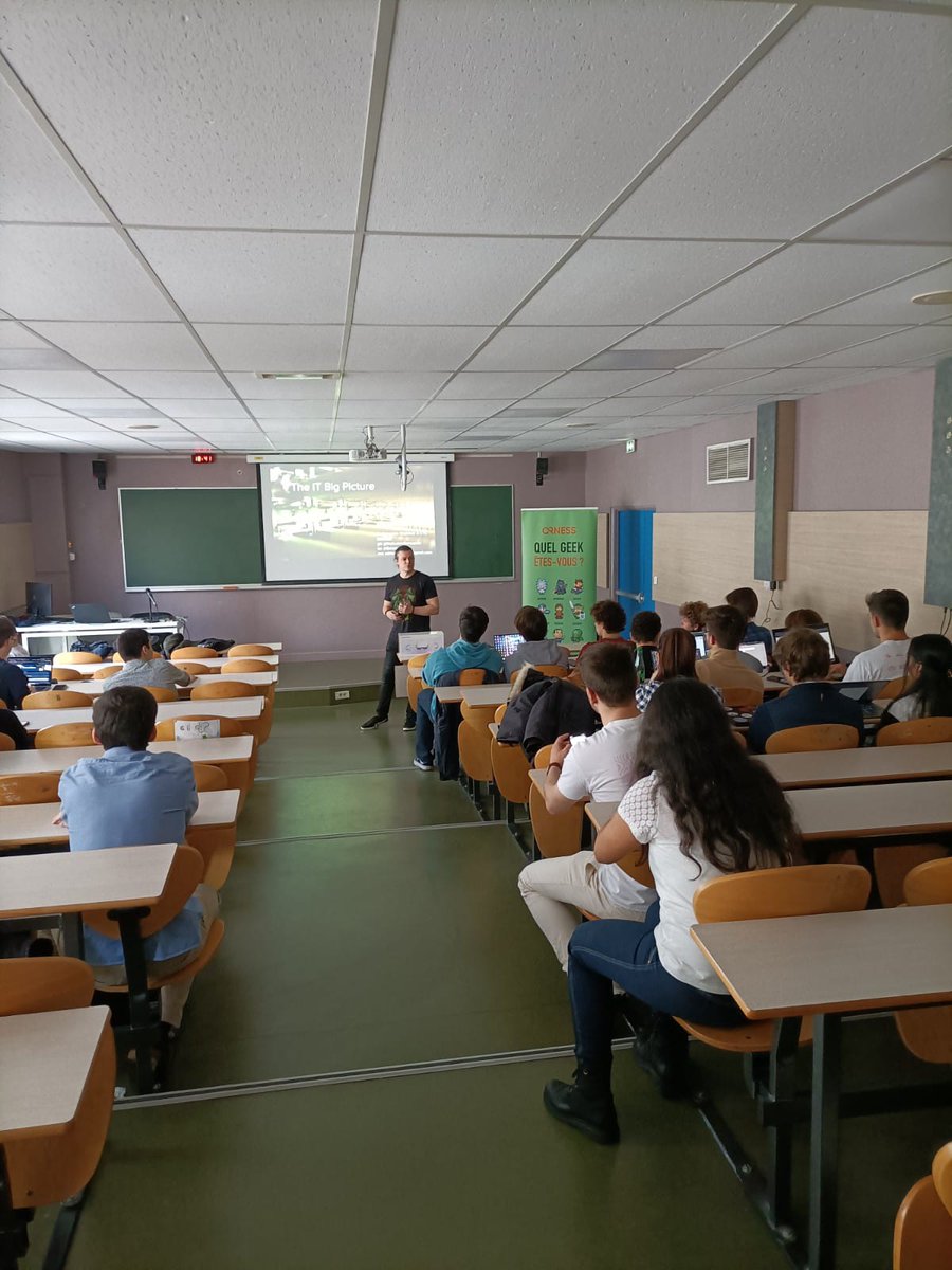 ORNESS (@ornesstech) on Twitter photo 🚀Les Conf’Apéro IT s’installent à l' <a href="/ISEP/">Isep - École d'ingénieurs du numérique</a> dont ORNESS est le parrain de promotion 2023 !
C’était top de faire connaissance et d'échanger avec les Isepiens, ainsi que de voir leur implication dans notre quizz et leur intérêt pour la conférence d’Adrien.🤩
#informatique #devops 🚀Les Conf’Apéro IT s’installent à l' <a href="/ISEP/">Isep - École d'ingénieurs du numérique</a> dont ORNESS est le parrain de promotion 2023 !
C’était top de faire connaissance et d'échanger avec les Isepiens, ainsi que de voir leur implication dans notre quizz et leur intérêt pour la conférence d’Adrien.🤩
#informatique #devops