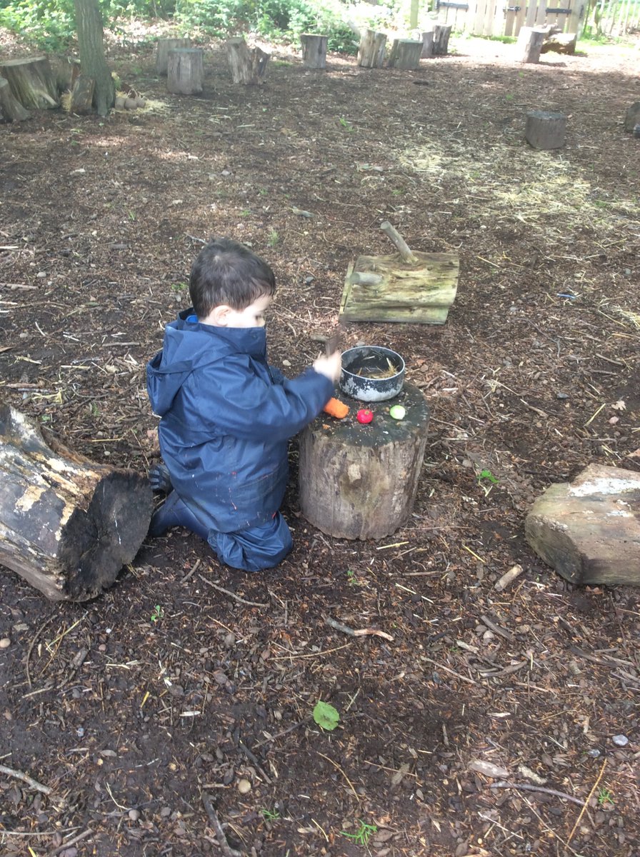 Nursery enjoyed making vegetable soup today with veg left over from our playtray. We used various tools including sticks, rocks and knives to chop and mulch on logs and in pans.
#doncasterisgreat #forestschool