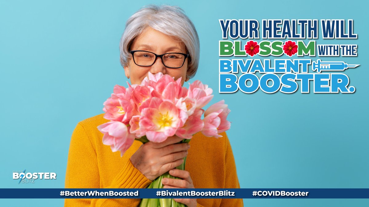 Your health will blossom with the #bivalentbooster. Here’s how you can encourage your #LTC residents to get boosted. Learn more: bit.ly/3rDAaVn #BetterWhenBoosted #BivalentBoosterBlitz