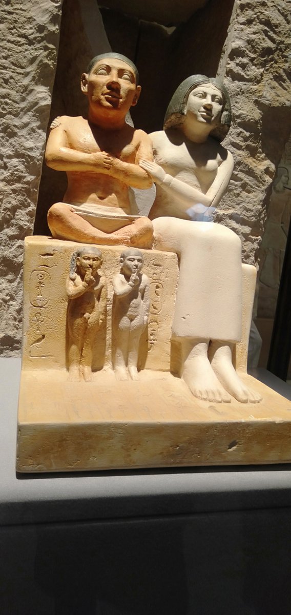 EgyptianMuseumC's tweet photo. Photos taken by #egyptianmuseum #visitors #hashtag
#IMD2023 #museumweek2023
Statue of the Dwarf Seneb and his Family
📷 Giza, Tomb of Seneb
📷 Date: Late Dynasty 5- Early Dynasty 6 (24th – 23rd Century BC)
📷 Material: Painted Limestone
📷 Dimesions: H. 43 cm, W. 22.5 cm https://t.co/MeFJ0RTgpG