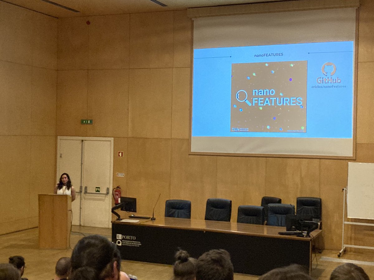 This afternoon @crisleft_ introduced her app nanoFEATURES to analyse super-resolution data on nanomedicines at @NEUBIAS_ 2023 The app is being further developed but you can already download it from the GitHub: crizloz/nanoFeatures. Stay tuned for updates 👀