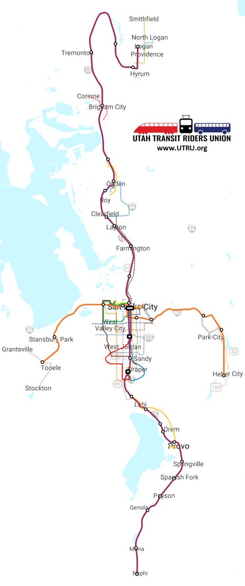 Imagine if we invested half as much into transit as we did for freeways. Imagine taking a train from Logan to Nephi, Heber, or Tooele. Imagine 2 million Utahns connected by quality tranist...More to come...
#TransitImagined