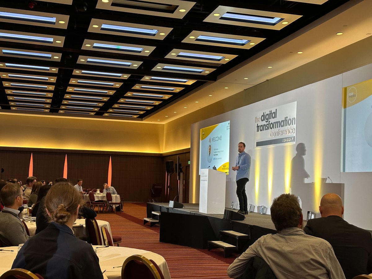 HyperSenseSoft's tweet photo. Our team had the pleasure of seeing @Chris_RoarMedia from @Roar_Media , @Thomas Harris from @MastercardUK , and many more great speakers presenting their digital transformation voyages today in London at the #DigitalTransformationConference 👏
#DIGTRA #DigitalTransformation https://t.co/JX2ElRXE6v