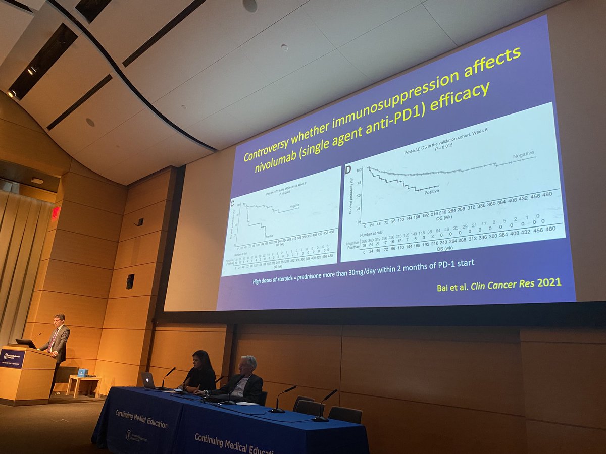Do ICIs still work if steroids are needed? Important #cardioonc permissive cardiotoxicity question. #MSKcardiooncCME
