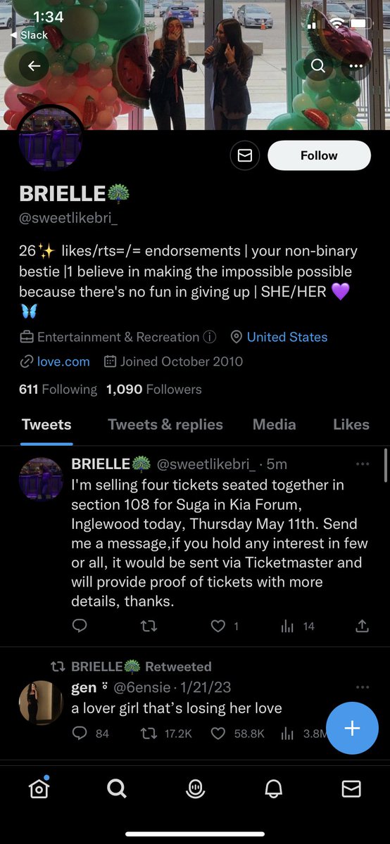 kristypepperoni's tweet photo. @ErasTourResell this account has been trying to sell fake Taylor tickets for like every show !! we hate scammers in this household 😤😤😤 https://t.co/bqARrlzwxA