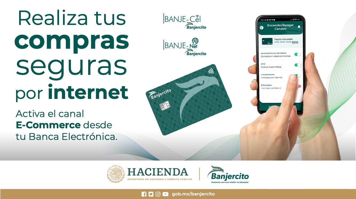BanjercitoSNC's tweet photo. Mantén el control de tus compras activando tus canales en #BanjeNet y #BanjeCel
@SEDENAmx @SEMAR_mx @GN_MEXICO_ https://t.co/PbWYfutuVd