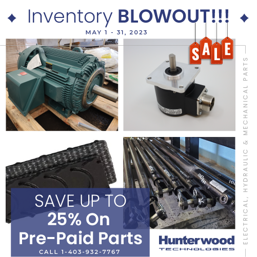 HunterwoodTech's tweet photo. IT'S SPRING CLEANING TIME!!!

We have a ton of replacement components that need good homes, and we are offering them up at discounted prices!

25% off if paid for at the time of order, 15% off if paid for upon shipping.

1-888-932-7795 (N.A. Toll Free) or 1-403-932-7767 to order. https://t.co/LUEhhoepjZ