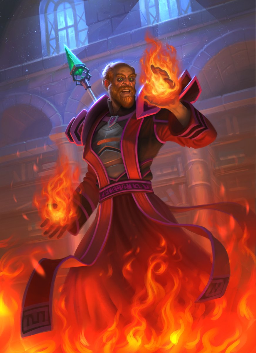 LauritsRask's tweet photo. #hearthstone #worldofwarcraft #fanart Arcanist Doan from WoW https://t.co/IYBevF3wmo