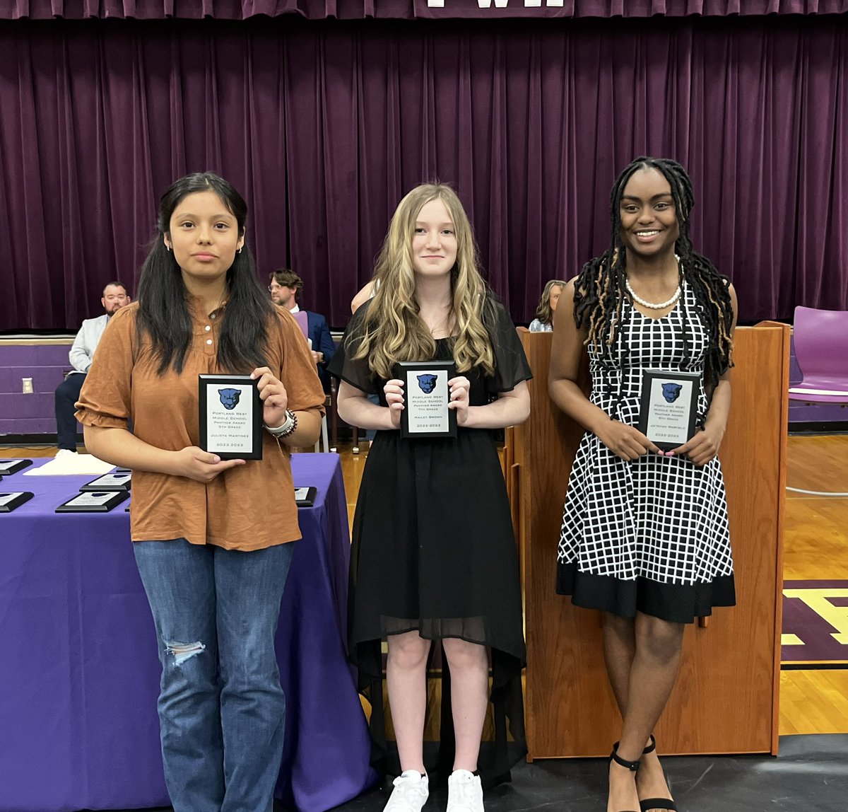 Portland West Middle School Awards Day
Panther Award winners