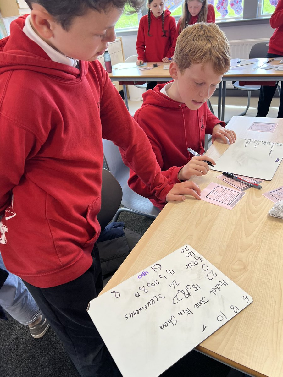 MoorfootPr's tweet photo. Primary 7 enjoyed maths workshops yesterday with staff from @clydeview_a @ClydeviewD Thank you so much they all had a fantastic time and loved completing the challenges! #5StarSchool #TransitionToSecondary https://t.co/Lh3cNSXyC2