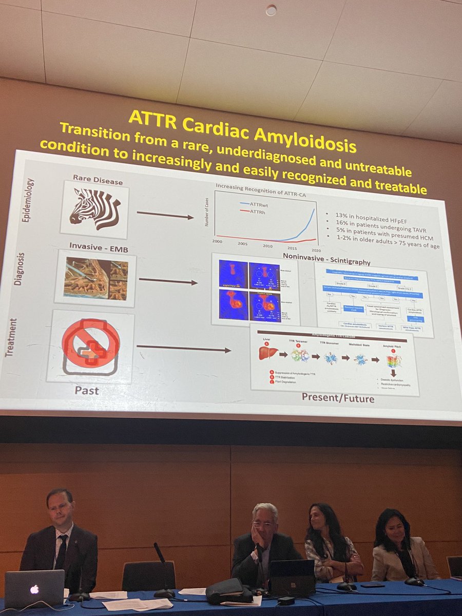 Inspiring presentation by always visionary <a href="/MathewMaurer/">mathew.maurer</a> on the current state and future in ATTR cardiac amyloidosis. With spectacular panel and discussion <a href="/JLiu_MSKCardOnc/">Jennifer Liu</a>