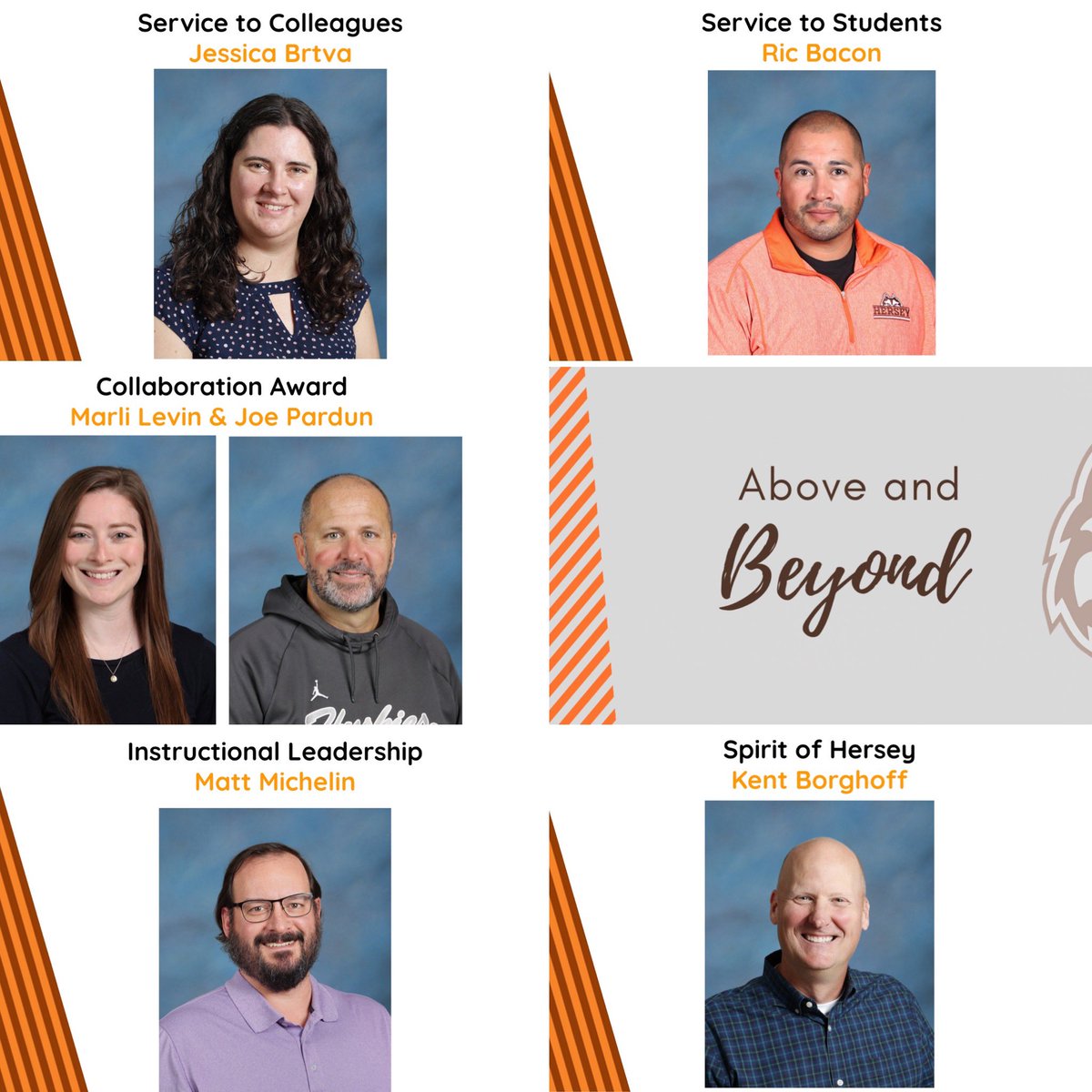 Congratulations to these amazing colleagues on their special recognition! They make Hersey a better place! <a href="/HerseyHuskies/">Hersey High School</a>