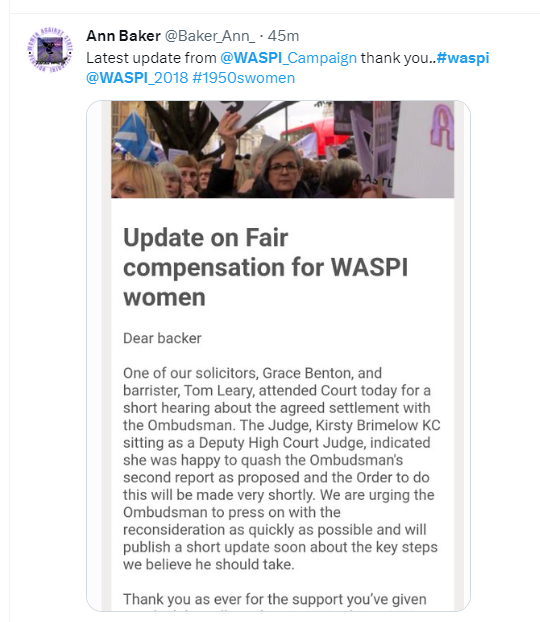 hopefully its better than the #WaspiCampaign2018 report which the court quashed and asked @PHSOmbudsman to reconsider urgently

more #badservice yet no comment from @CommonsPACAC