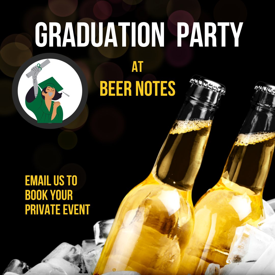 FCBeer_Notes's tweet photo. 🎓🎉 Graduates, it's time to celebrate at Beer Notes! 🥳 Gather your friends and family for a graduation party they'll never forget. Contact us to book your graduation party today! 🎓🎉 👉 fcbeernotes@gmail.com 

#karaoke #fostercity #california #womensday #bar #sing #karaokebar https://t.co/JNvfpWl9rZ