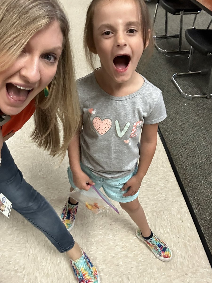 A_Yoder1's tweet photo. When your kinder friend has the EXACT SAME shoes as you and you didn’t plan it! Mind. Blown! 🤯 😂 @HumbleISD_ESE https://t.co/8Yr5I7Vwaj