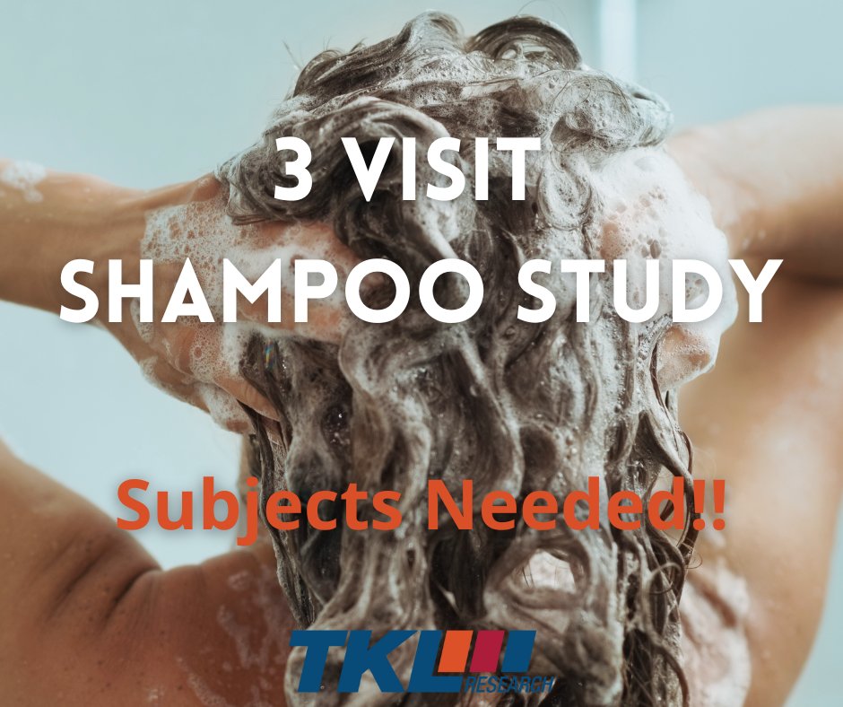 TKL_Research's tweet photo. We are recruiting for an in-home use clinical research study to evaluate a shampoo when used as instructed over 4 weeks.

https://t.co/I97damZ4aX https://t.co/ACwm38ThRa
