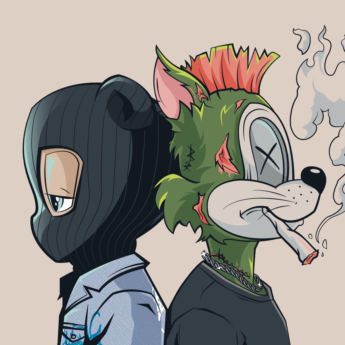 Recently joined both and have been very impressed with the communities and the creativity brewing within them! 

<a href="/DegenToonz/">Degen Toonz</a> <a href="/akidcalledbeast/">a KID called BEAST</a> 

#akcb #toonz