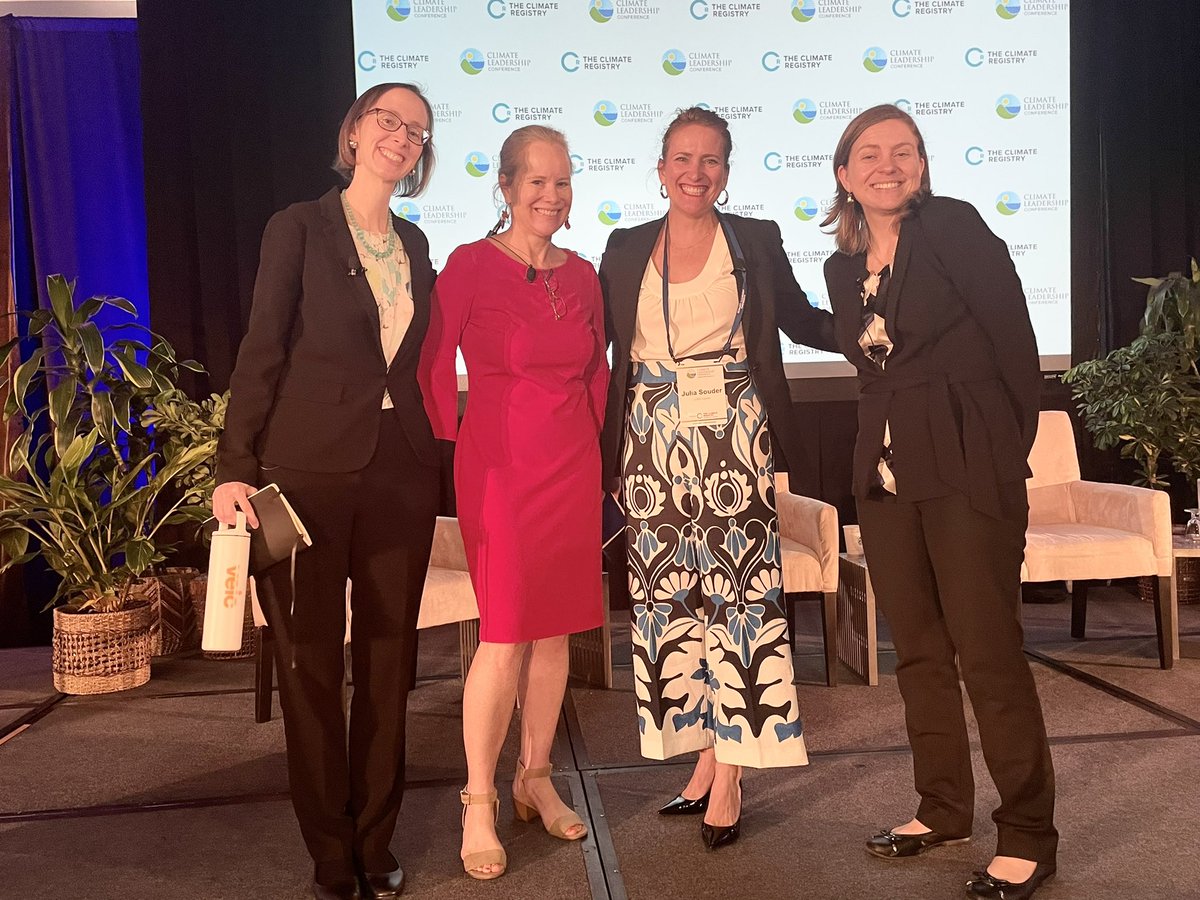 Energy storage panel at #TheCLC makes a point of talking about equity, following up on plenary from the day before- brava and thank you to (L-R): Rebecca foster <a href="/veic/">VEIC</a>, Karen Glitman <a href="/energycenter/">Center for Sustainable Energy (CSE)</a>, Julia Souder <a href="/LDESCouncil/">LDES Council</a>, and <a href="/EnvNM/">Environment New Mexico</a> !