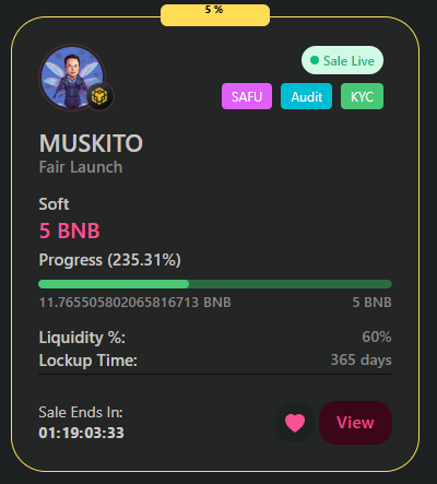 muskitobsc's tweet photo. ..... .......
......... BZZZZ
Wait? What? You didn't buy yet? Don't miss out on the BUZZRUN of the year!
235% and still a lot to go!
Thank you to all the investors and stay tuned, crazier things are coming up!π©π©π©
#BUZZRUN #MUSKITO #MUSKITOBSC #BNB #BSC https://t.co/K80kzuyouB