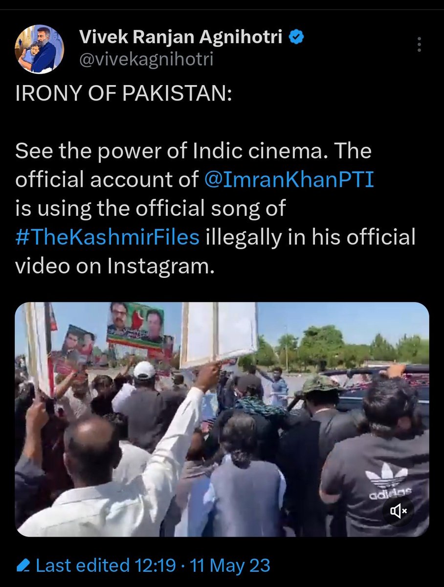 iMehreeenAlam's tweet photo. Imagine boasting about a poem written by a Pakistani national as his own. Kitna girega be, @vivekagnihotri ? https://t.co/tgJwNGxn2r
