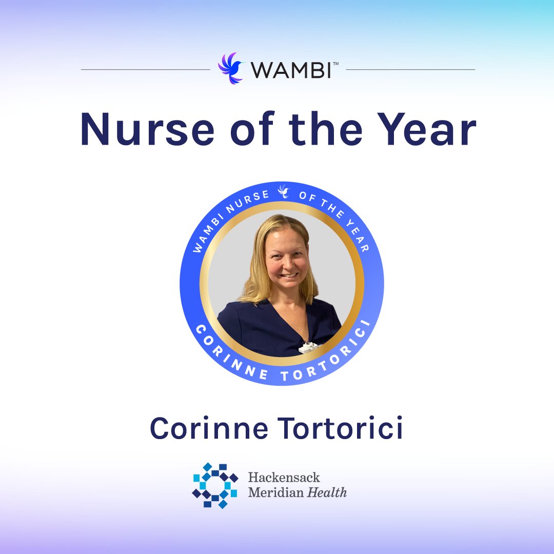 We’re excited to announce the 2023 Wambi Nurse of the Year: Corinne Tortorici, RN at <a href="/HMHNewJersey/">Hackensack Meridian</a>! 🏆 Thank you to everyone who shared nominations! 🎉 For this year’s honorable mentions and more about the award, visit our National #NursesWeek website wambi.org/national-nurse…