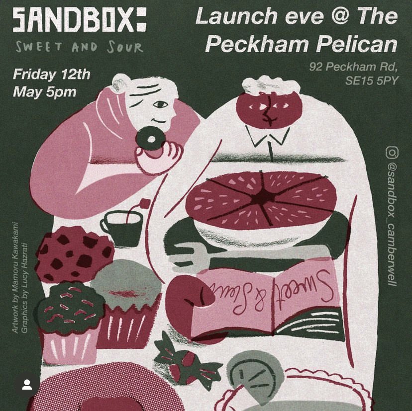 April_0ju's tweet photo. Elf Jellies are waiting for you in the ‘Sweet and Sour’ issue of Sandbox magazine!

Launching and celebrating on the 12th of May from 5pm at the @PeckhamPelican

Come along to purchase a copy, grab a drink and meet our team! :D

Instagram: 
@ sandbox_camberwell
@ aprils_art.xx https://t.co/x2FoVxbdAQ