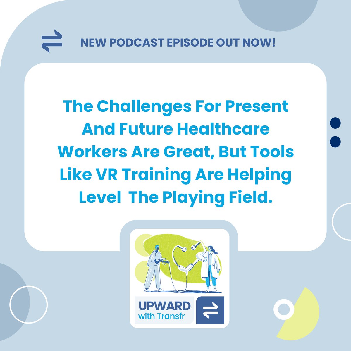 TransfrInc's tweet photo. Listen in to a conversation amongst Health Science experts to hear how this kind of training can positively impact education for frontline healthcare workers and improve patient outcomes here! : https://t.co/Rq4bGBEpAr
#Transfr #healthscience #Healthsciencepodcast #vr #ar https://t.co/7VI3j2zeU3