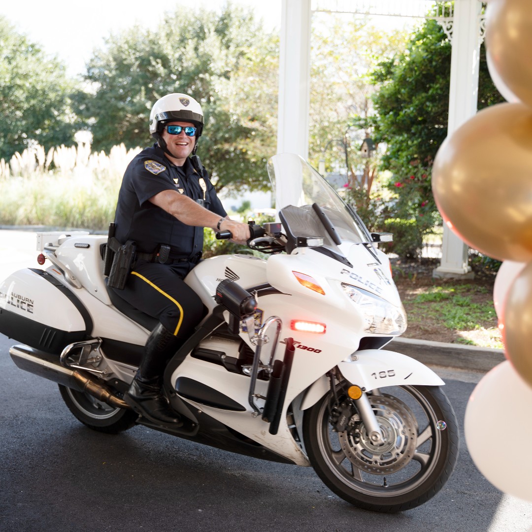 Let's get revved up about #MotorcycleSafetyMonth!⚠️

Be aware of motorcycles on the road. Always check your blind spots, give riders plenty of room and never drive distracted. Let's make this a safe riding season for all! 🏍
#AuburnAL #CityofAuburnAL #AuburnPolice