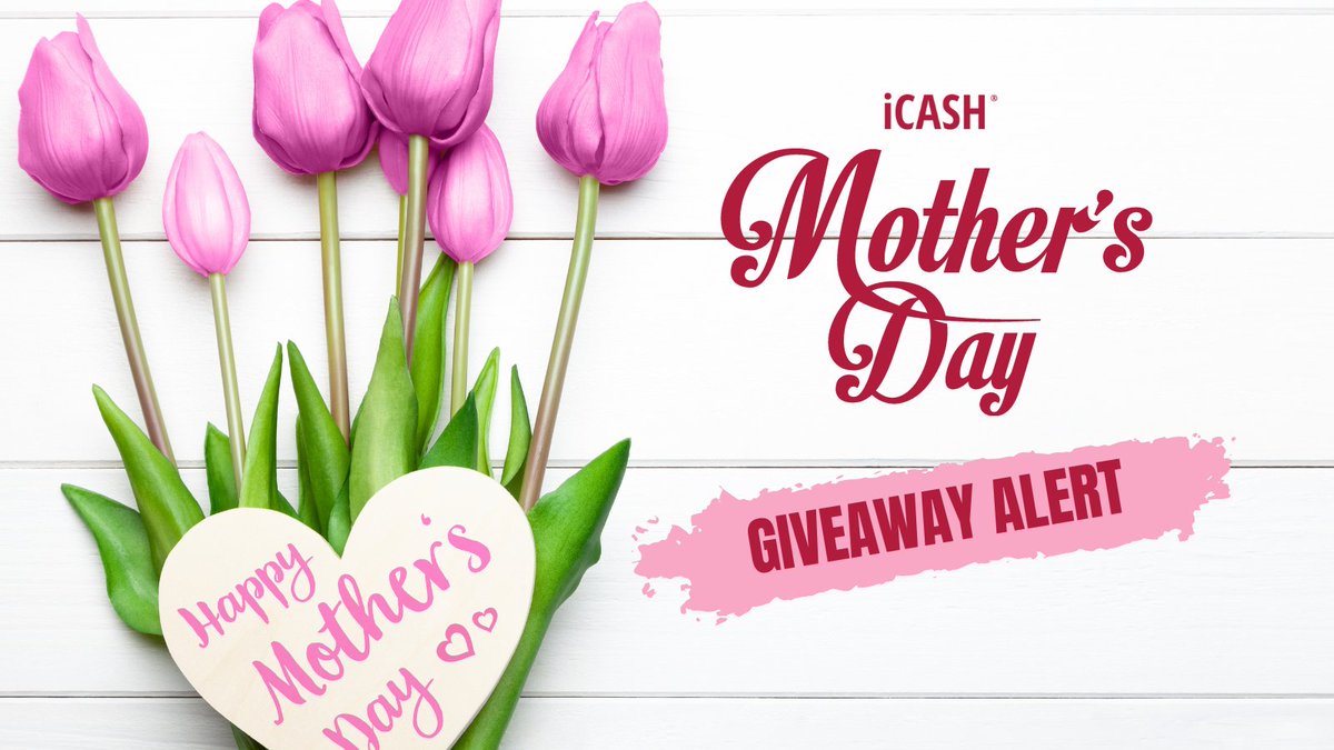 🎉  Giveaway time! Stay tuned for an EPIC #MothersDay surprise! 🎉 
Keep an eye out tomorrow morning for all the details, one lucky mom just might walk away with a fabulous prize! 
#giveawayalert #giveaway #mothersdaygiveaway #happymothersday #contest #entertowin #icash