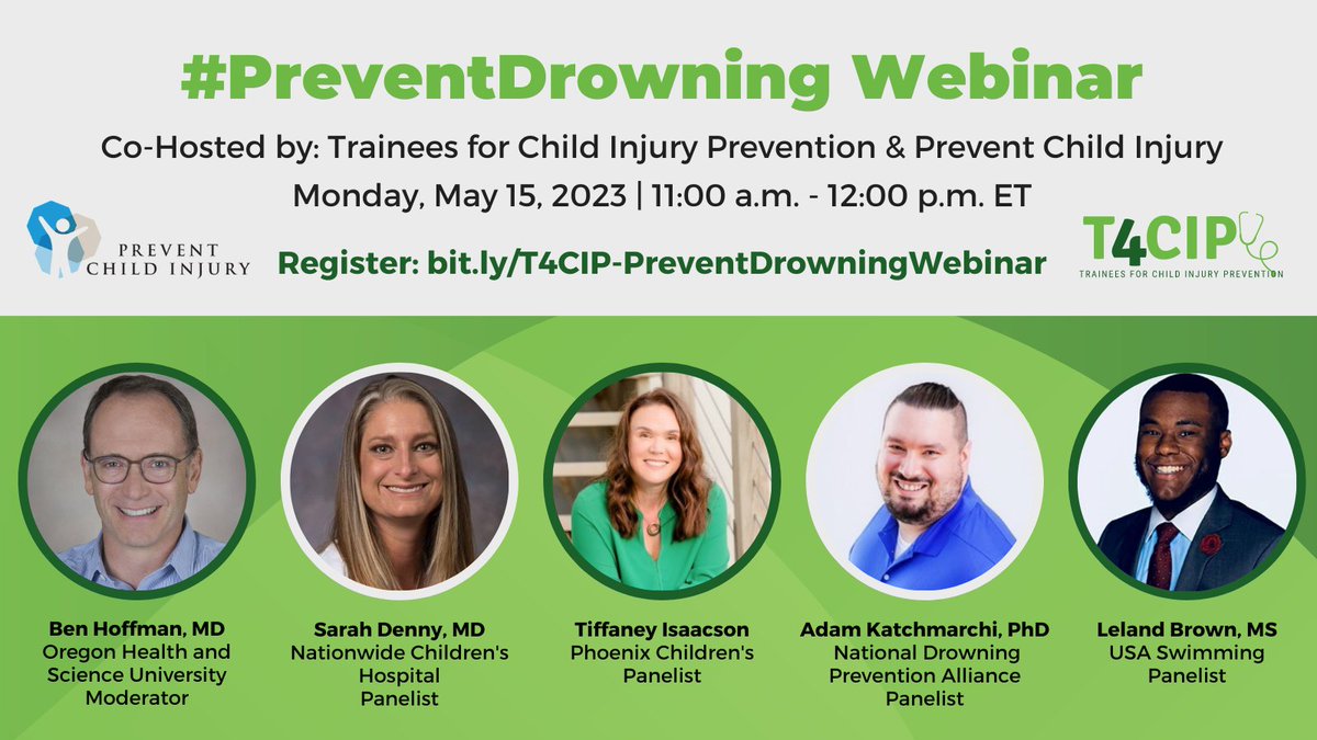 Tracy Mehan (@tracy_mehan) on Twitter photo It is not too late to register for our #PreventDrowining webinar starting in 1 hour! We're fortunate to have <a href="/DrBenHoffman/">Ben hoffman</a> <a href="/sdennymd/">Dr. Sarah Denny</a>, Tiffaney Isaacson <a href="/KidsStaySafe/">Center4Health&Safety</a> , Adam Katchmarchi <a href="/drownalliance/">NDPA</a>, and Leland Brown <a href="/USASwimming/">USA Swimming</a>. Register at bit.ly/T4CIP-PreventD… It is not too late to register for our #PreventDrowining webinar starting in 1 hour! We're fortunate to have <a href="/DrBenHoffman/">Ben hoffman</a> <a href="/sdennymd/">Dr. Sarah Denny</a>, Tiffaney Isaacson <a href="/KidsStaySafe/">Center4Health&Safety</a> , Adam Katchmarchi <a href="/drownalliance/">NDPA</a>, and Leland Brown <a href="/USASwimming/">USA Swimming</a>. Register at bit.ly/T4CIP-PreventD…