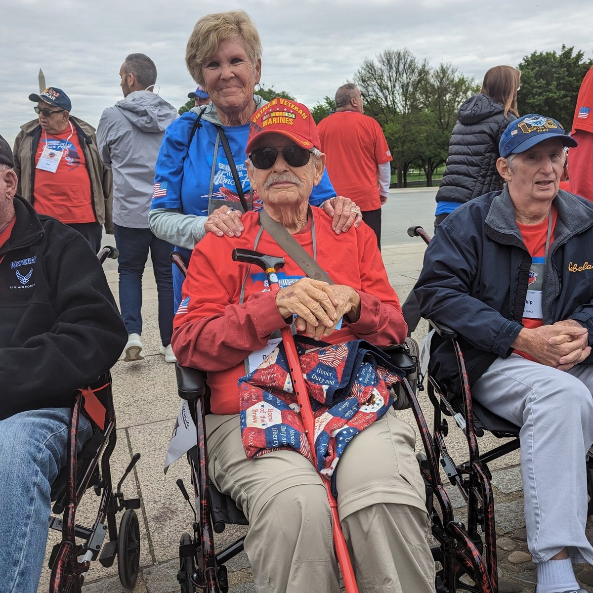 empathhealth's tweet photo. #TidewellHospice patient and #Veteran Dennis Johnston recently had the opportunity to participate in the Southwest Florida Honor Flight thanks to the #TidewellFoundation Wishes Fund. #WeHonorVeterans #TidewellHonors #WHV #Veterans #VeteransPrograms #HonorFlight https://t.co/WBw3jeRc3C