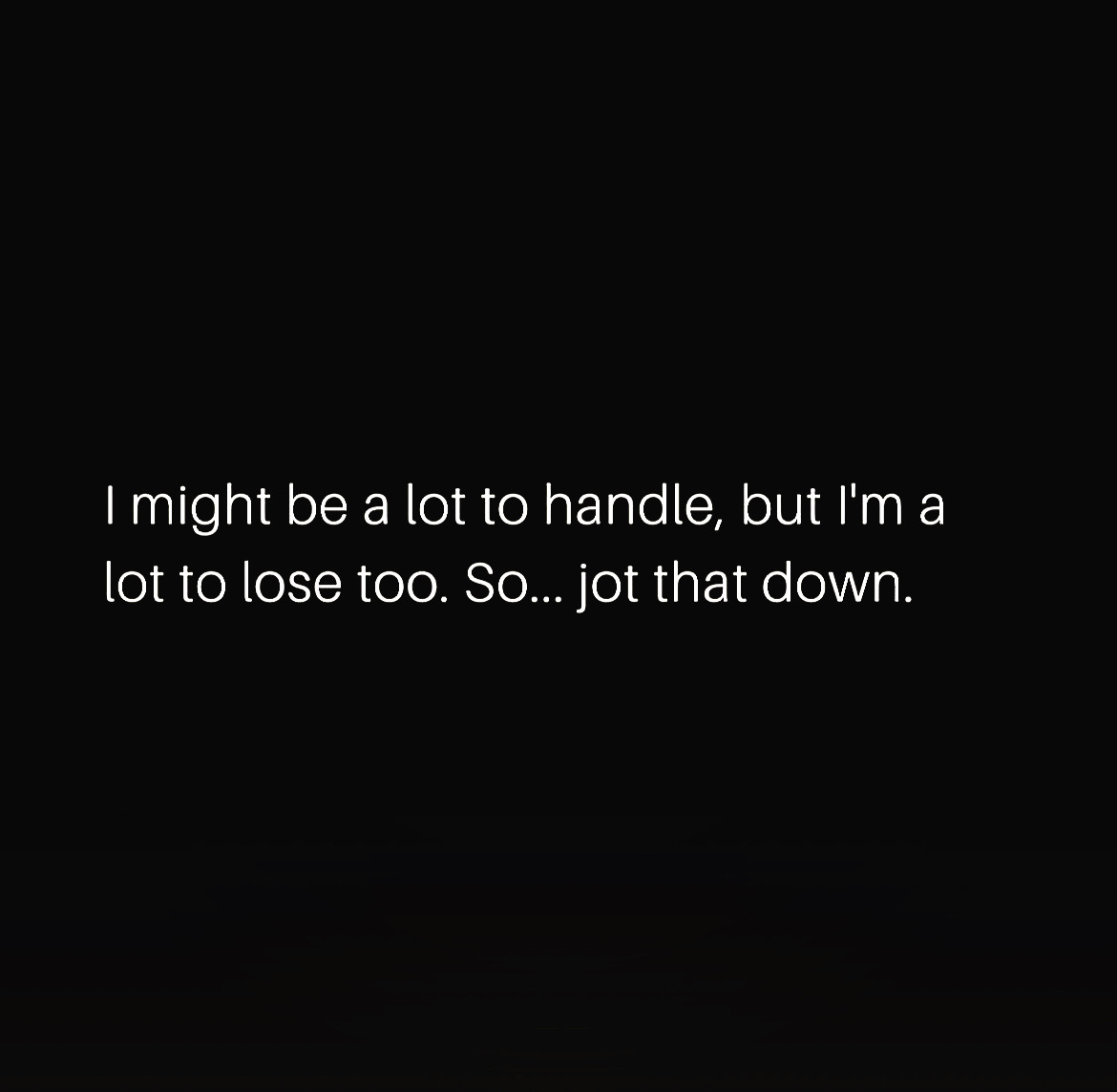 TheSingleWoman's tweet photo. Jot that down ✍🏻 https://t.co/Rrq6MlF9P2