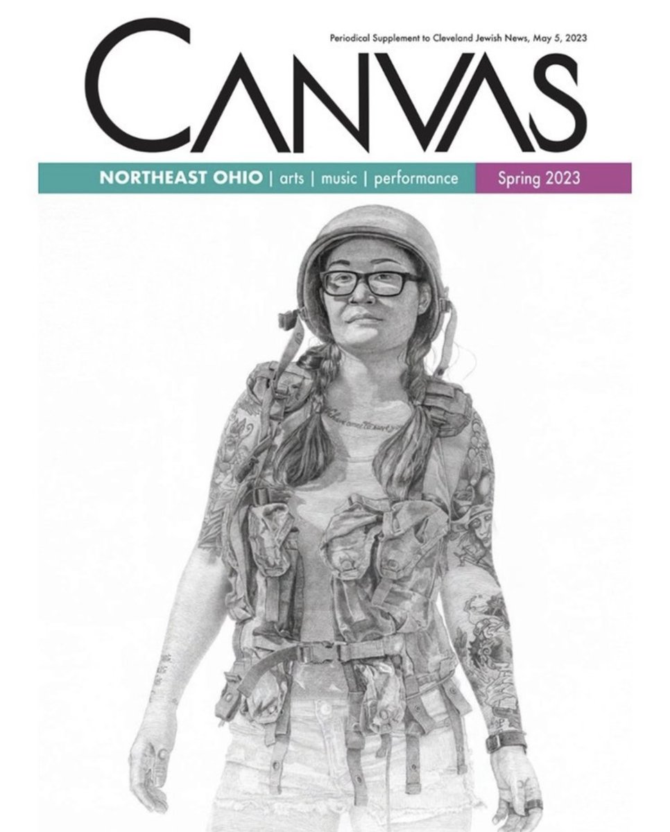 CleInstituteArt's tweet photo. Congratulations to CIA alum Leigh Brooklyn ‘11 for being featured on the Canvas Magazine cover! 🎉🧡

#CIAAlumniCreate https://t.co/lwplnjVVEA